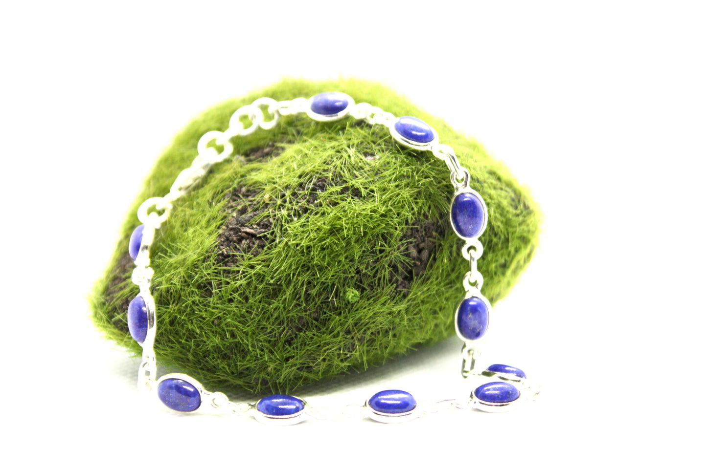 Lapis Lazuli Sterling Silver Bracelet kraftymother.com