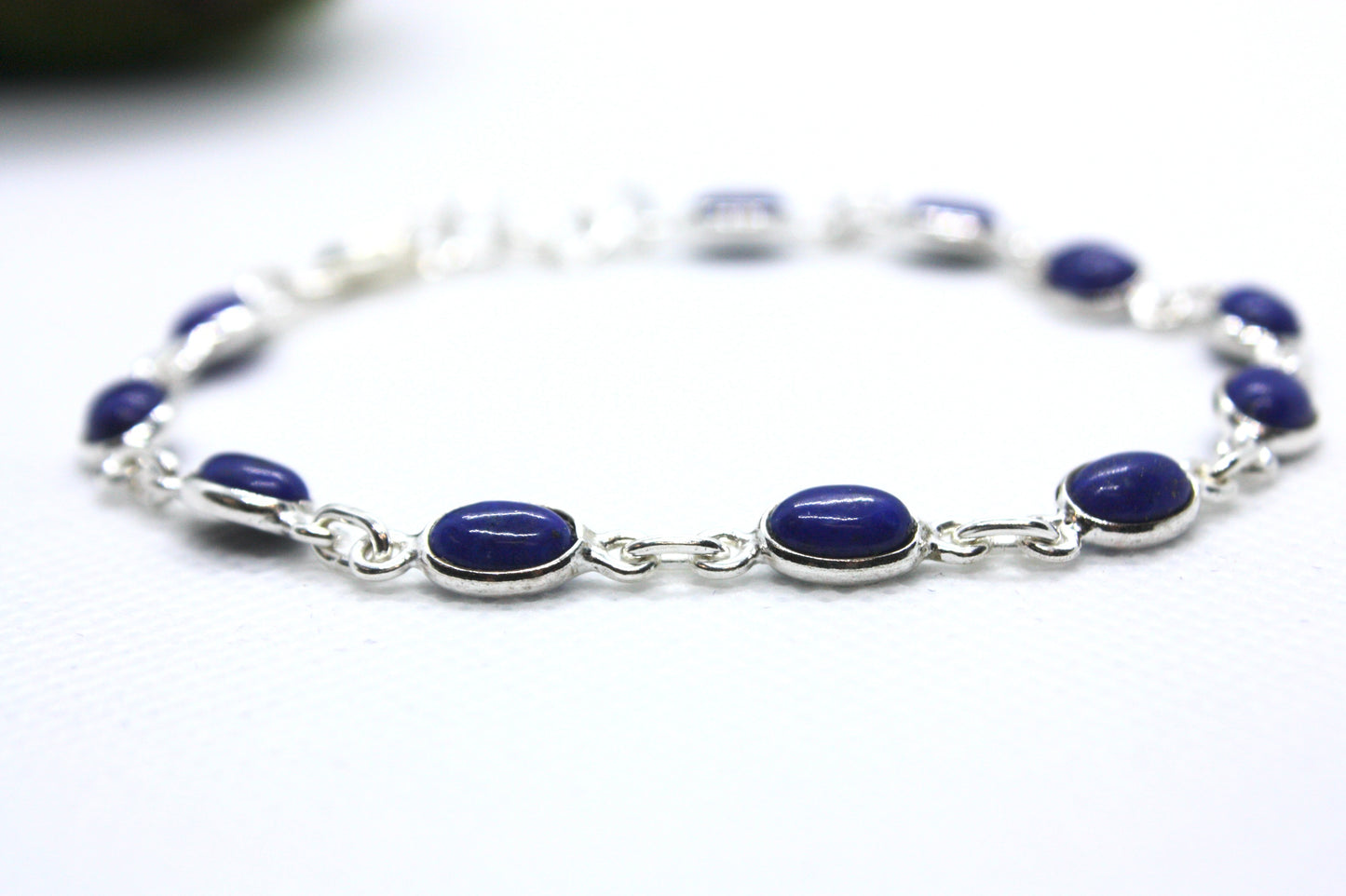 Lapis Lazuli Sterling Silver Bracelet kraftymother.com