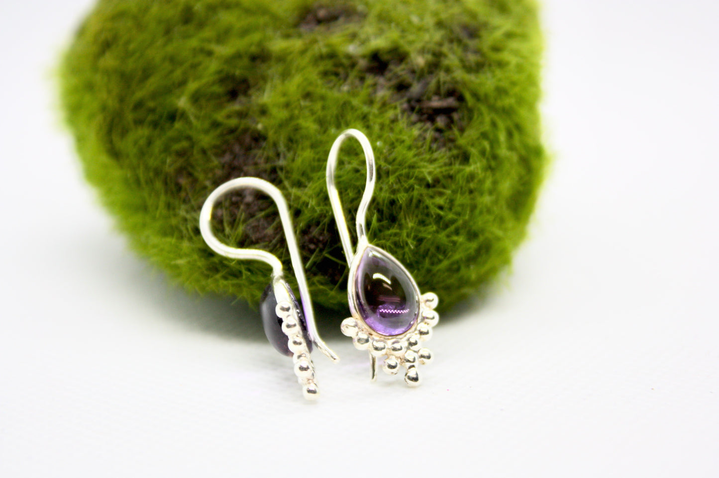 Amethyst Sterling Silver Earrings kraftymother.com