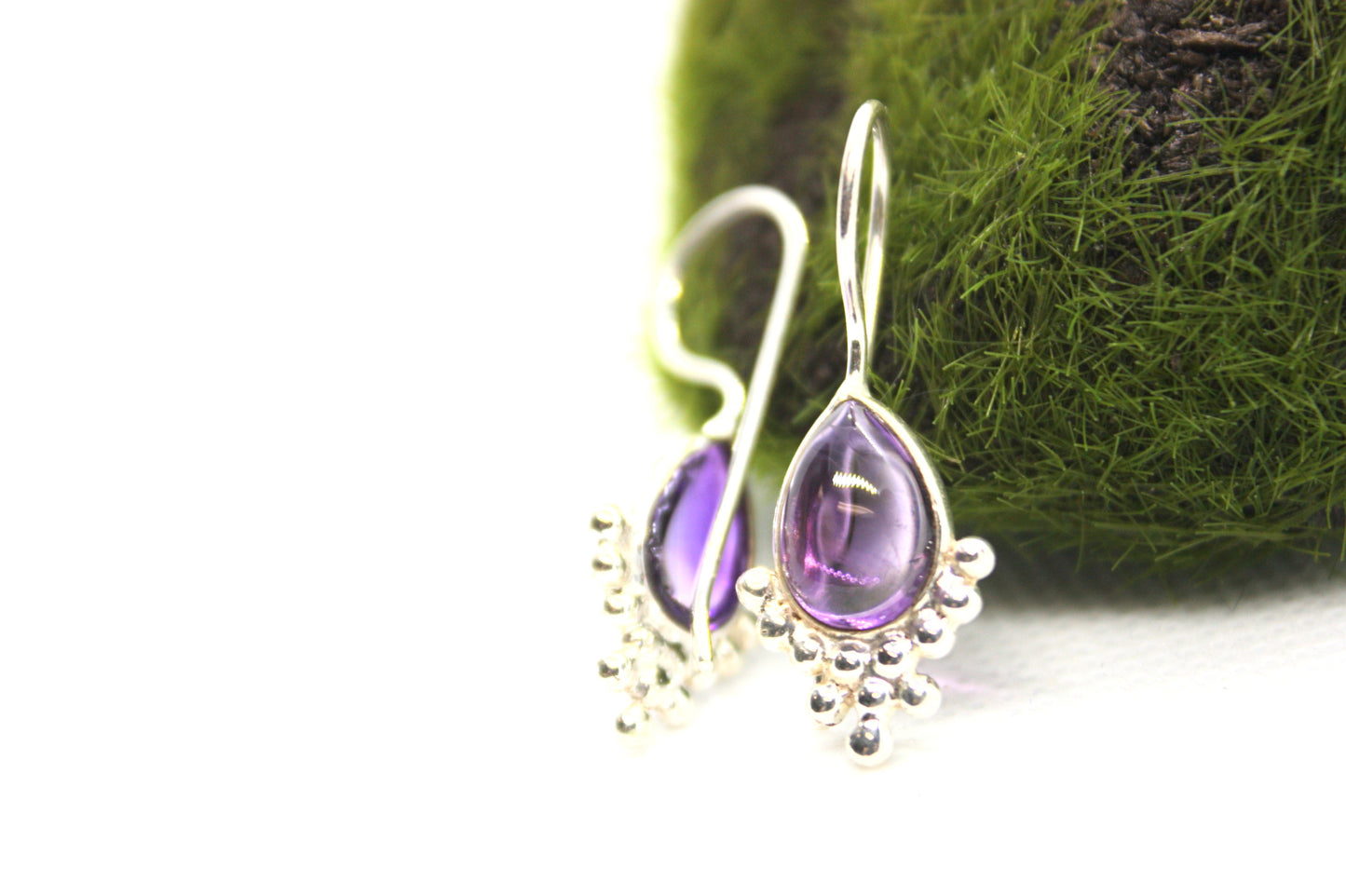 Amethyst Sterling Silver Earrings kraftymother.com