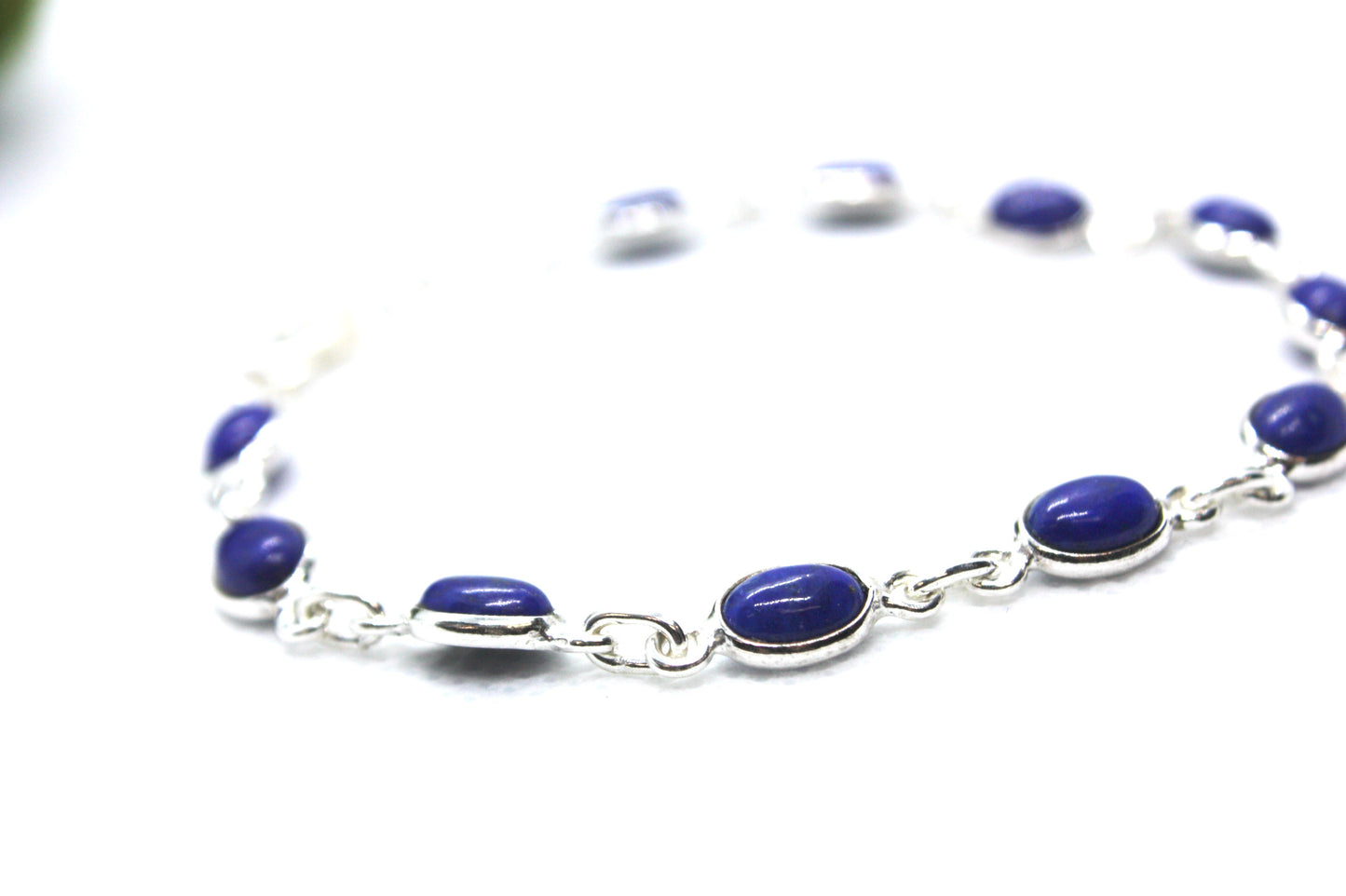 Lapis Lazuli Sterling Silver Bracelet kraftymother.com