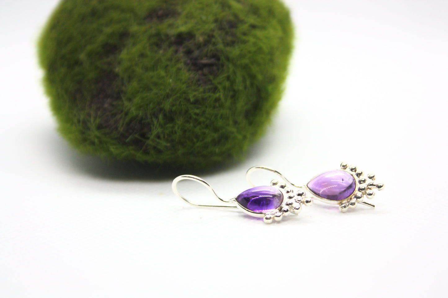 Amethyst Sterling Silver Earrings kraftymother.com