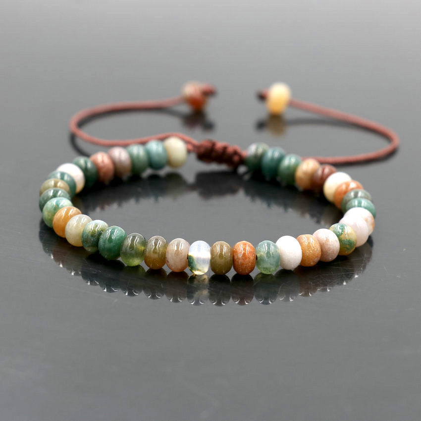 Jasper Mens or Woman's Bracelet 4-6mm beads