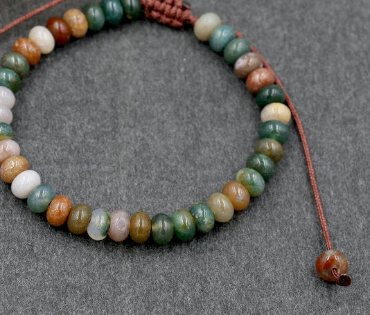 Jasper Mens or Woman's Bracelet 4-6mm beads