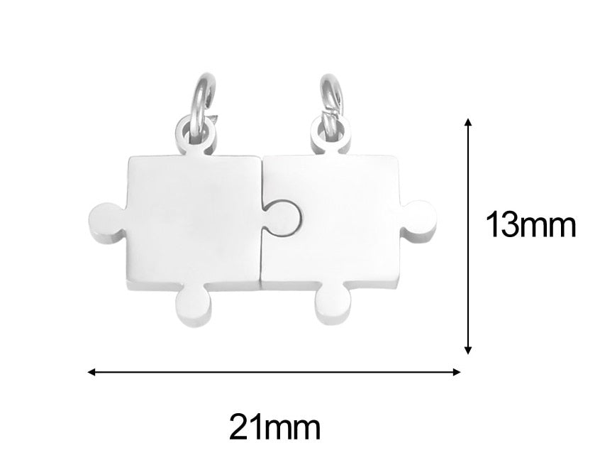 Couple Puzzle Pendant