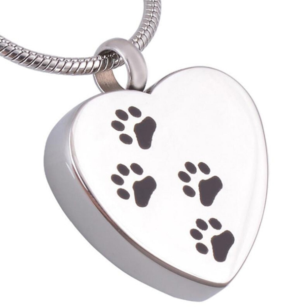 PET URN Necklace Set - Paw Print