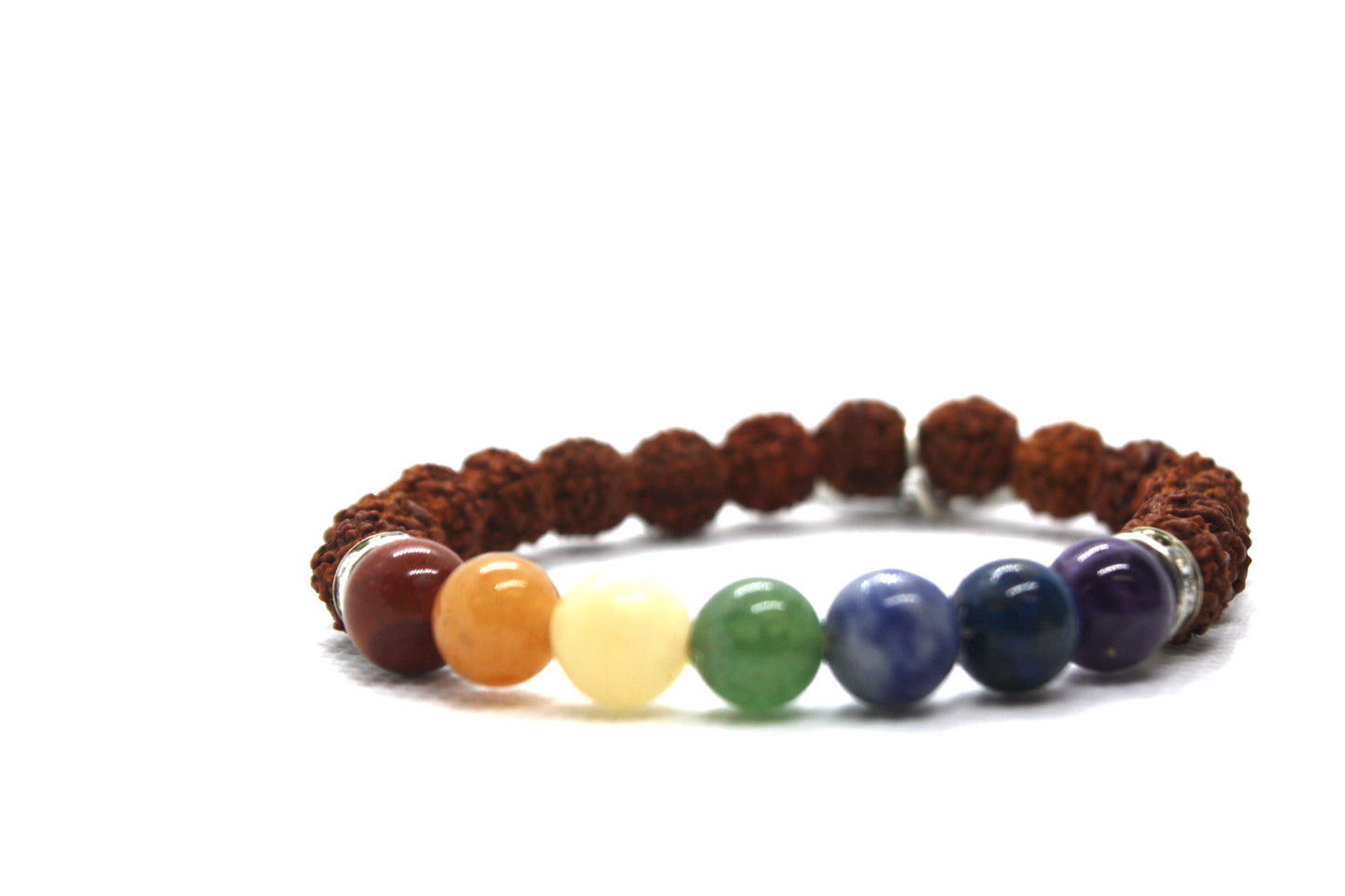 Chakra OM Rudraksha 7 chakra Bracelet