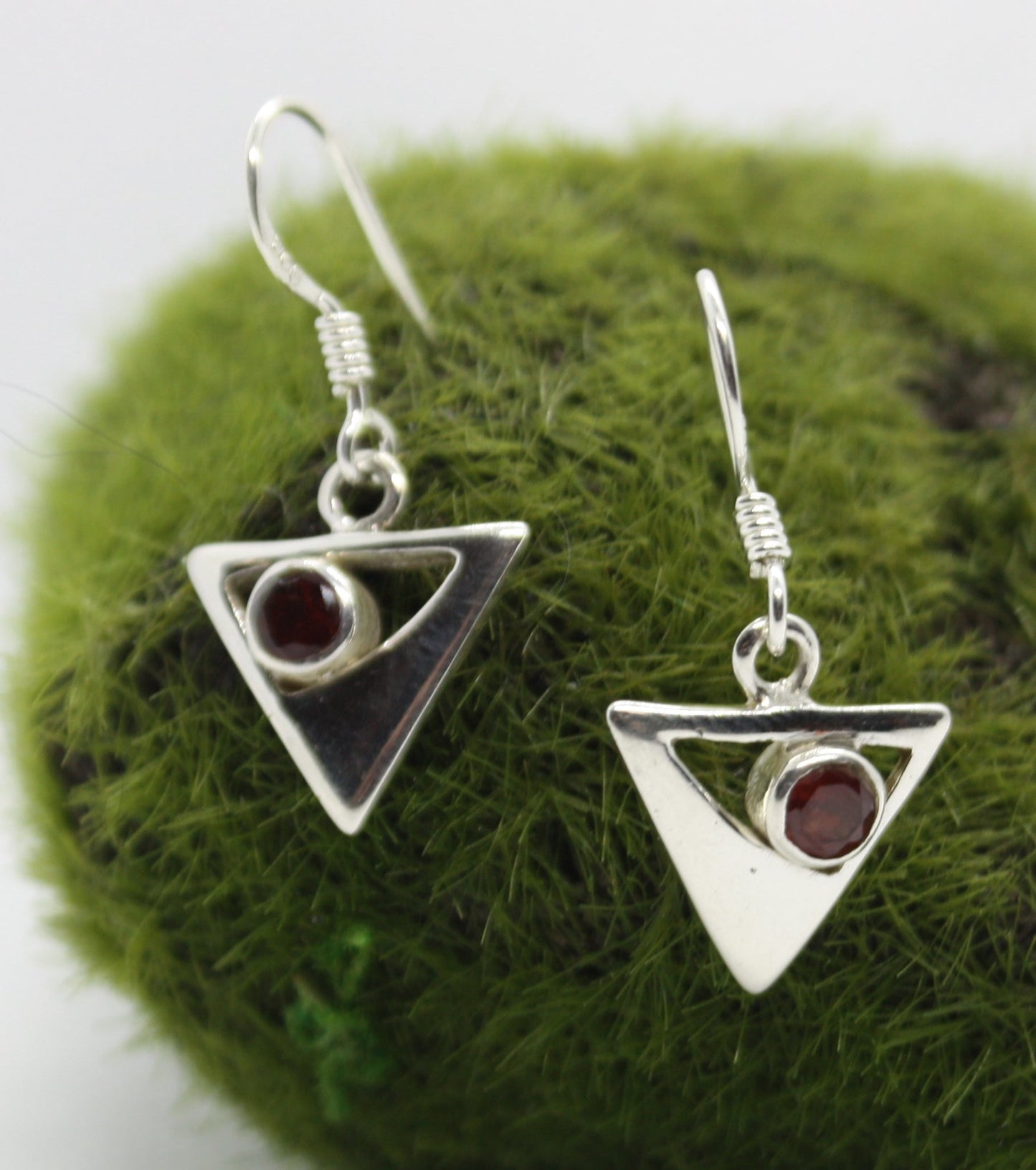Carnelian Sterling Silver Earrings