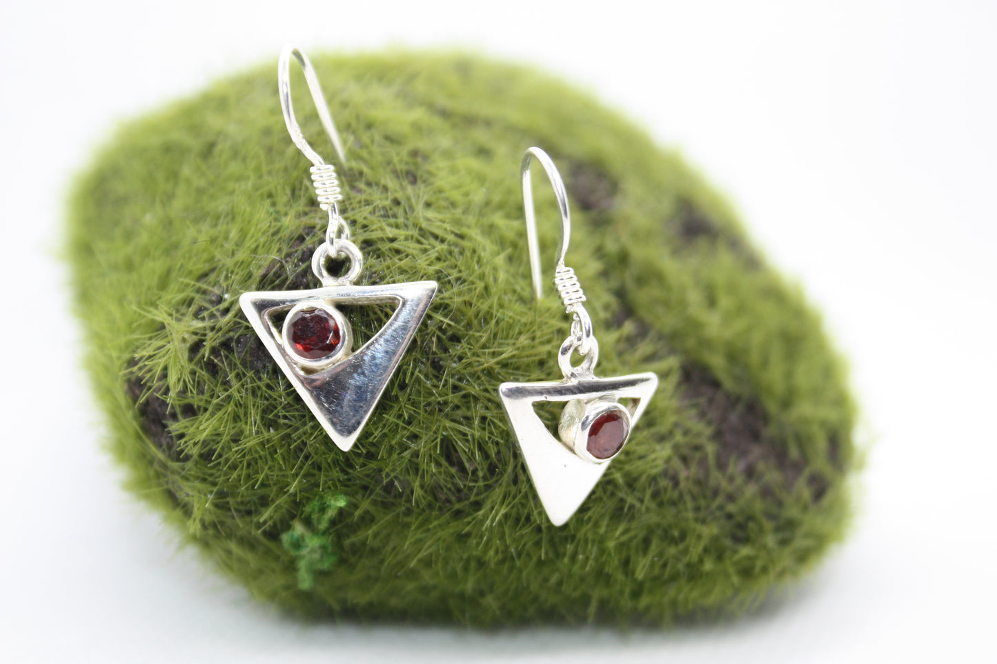 Carnelian Carnelian 1.1" Sterling Silver Earrings. kraftymother.com Silver Earrings