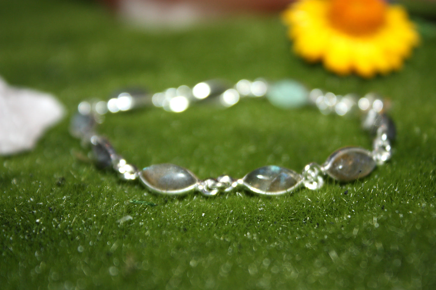 Labradorite Sterling Silver Bracelet kraftymother.com