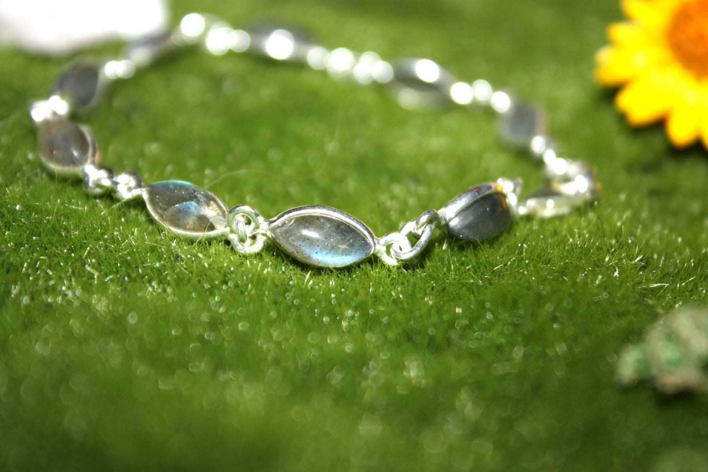 Labradorite Sterling Silver Bracelet kraftymother.com