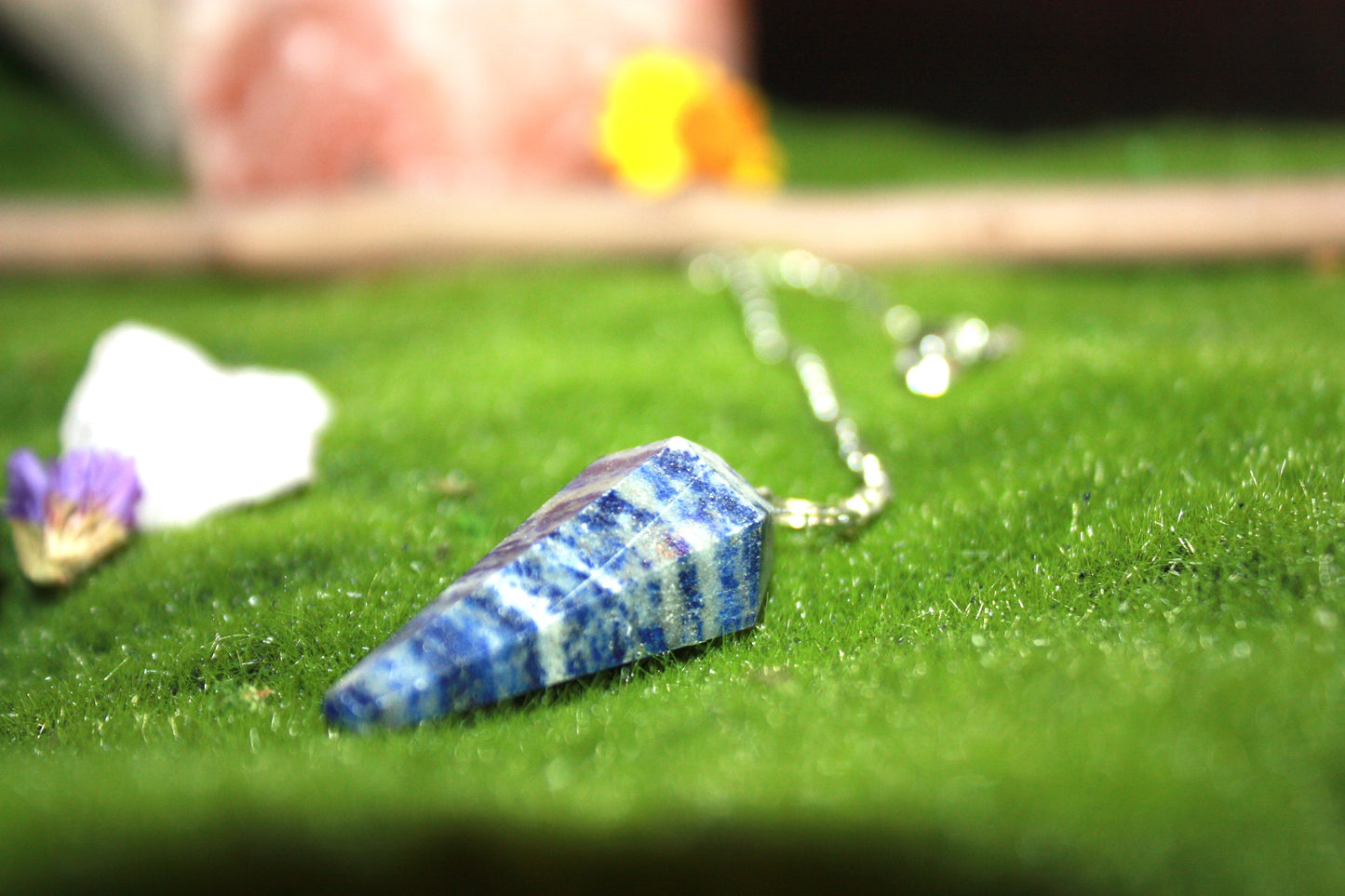 Lapiz Lazuli Pendulum with Velvet Pouch