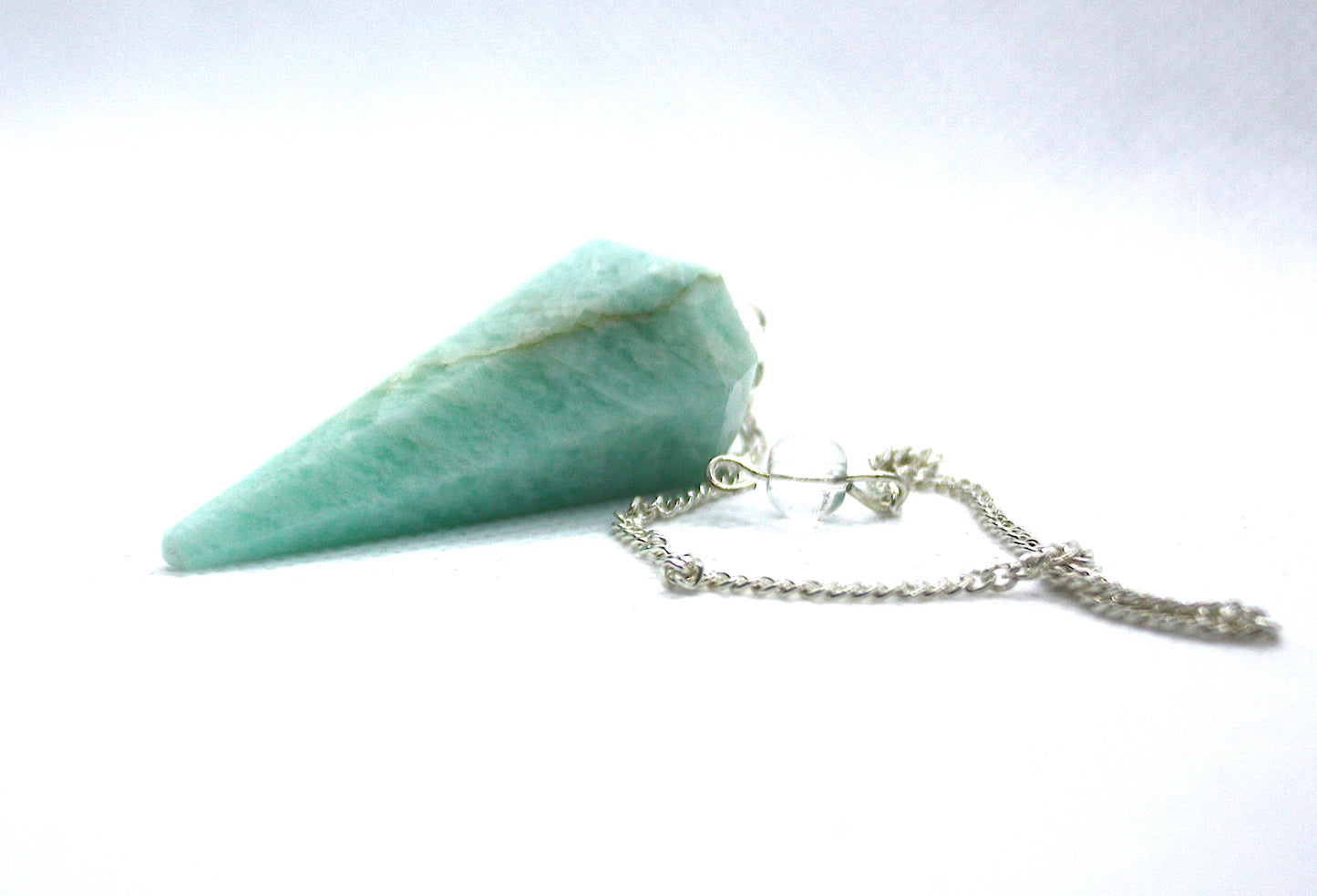 GREEN FACETED STONE PENDULUM AMAZONITE kraftymother.com