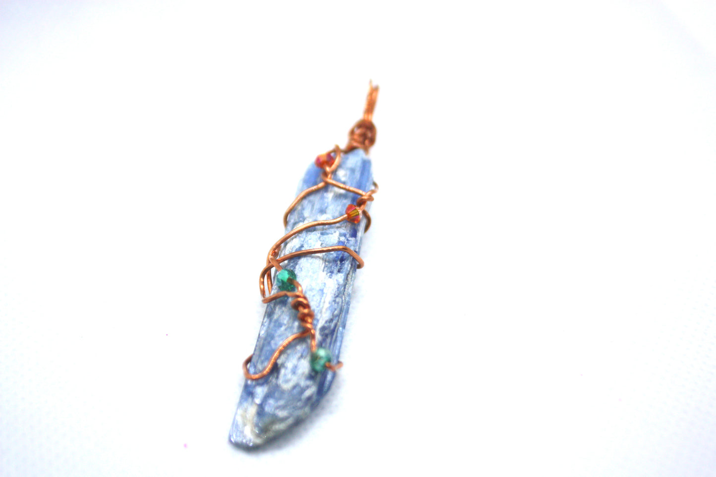 "Kyanite Blue" handmade pendant kraftymother.com