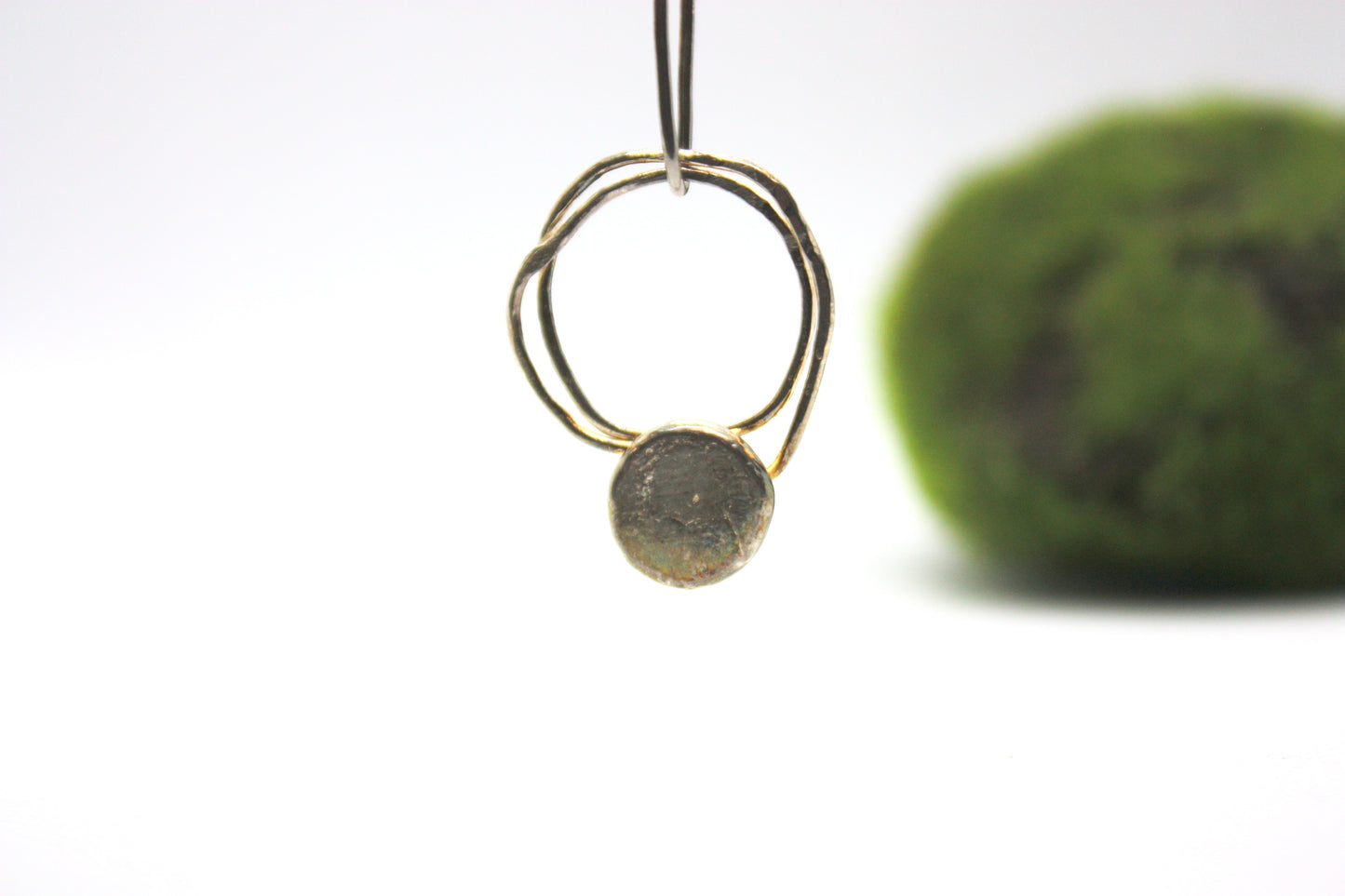 Handmade Fine Silver Pendant "Abstract" Kraftymother.com