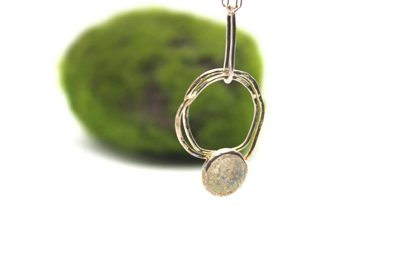 Handmade Fine Silver Pendant "Abstract" krfatymother.com