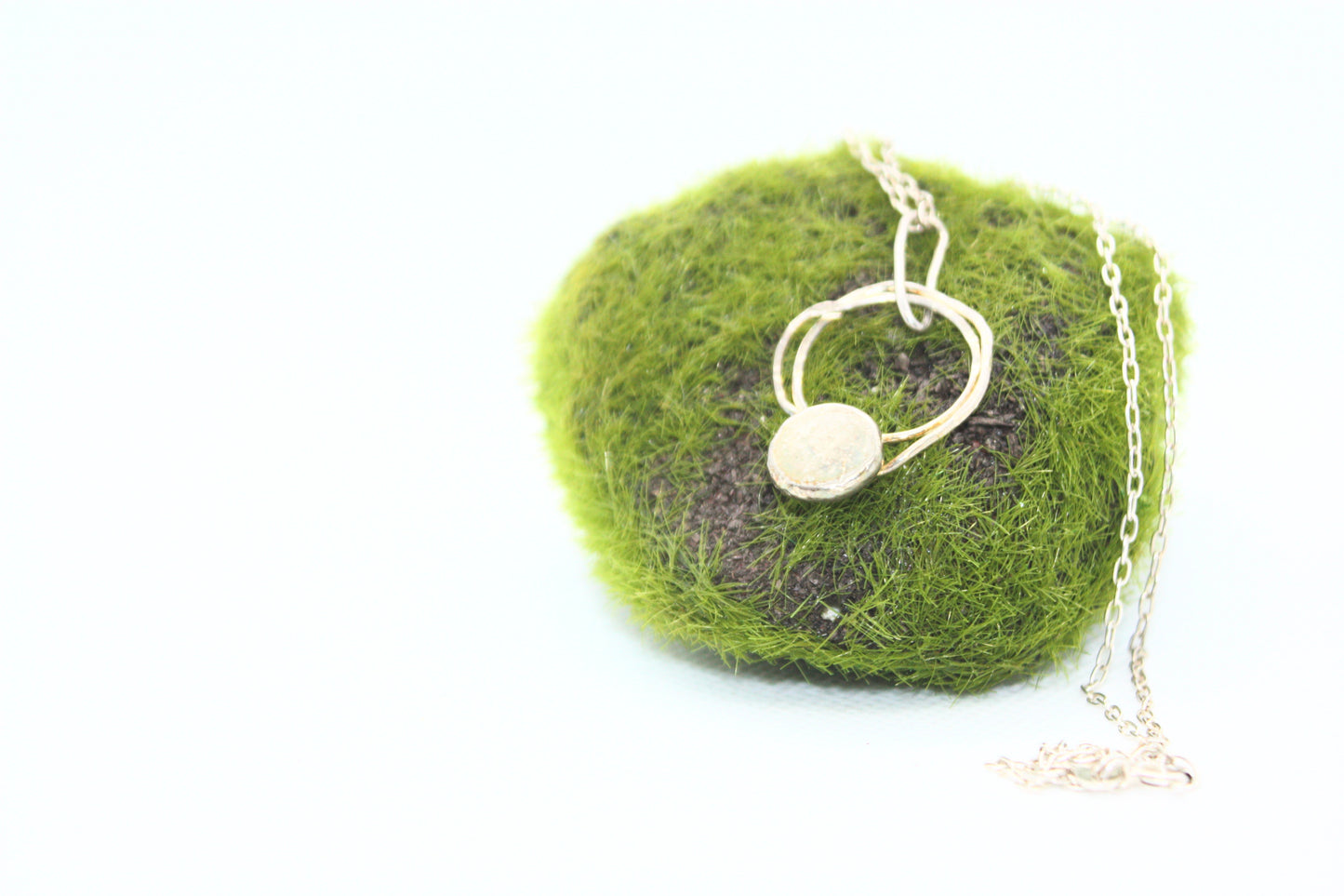 Handmade Fine Silver Pendant "Abstract" Kraftymother.com