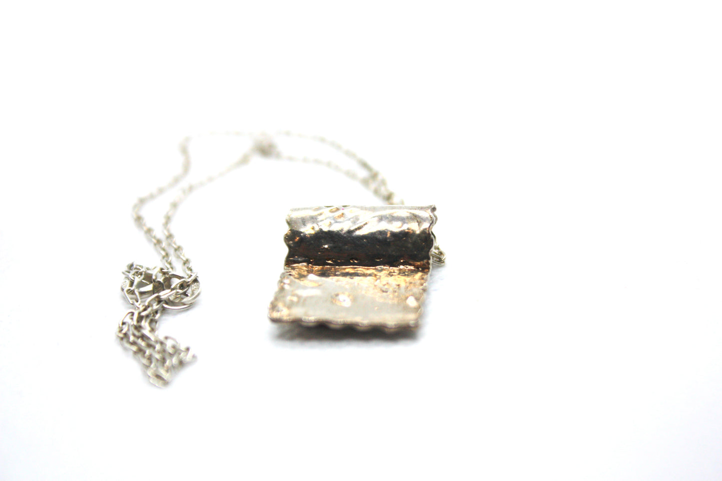 Handmade Fine Silver Pendant "The Scroll" kraftymother.com
