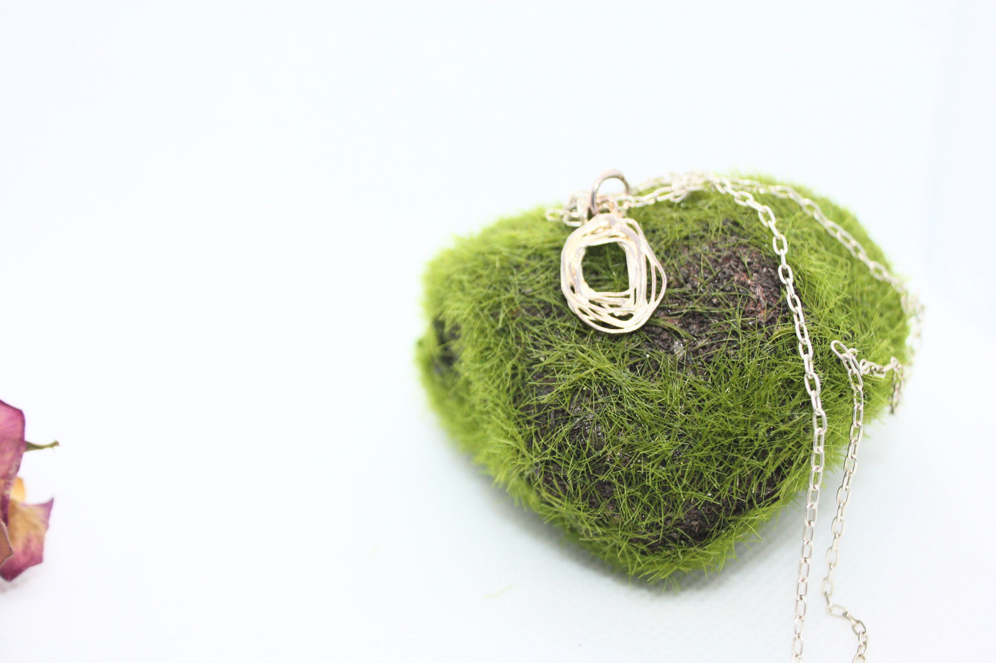 Handmade Fine Silver Pendant "Twirls" kraftymother.com