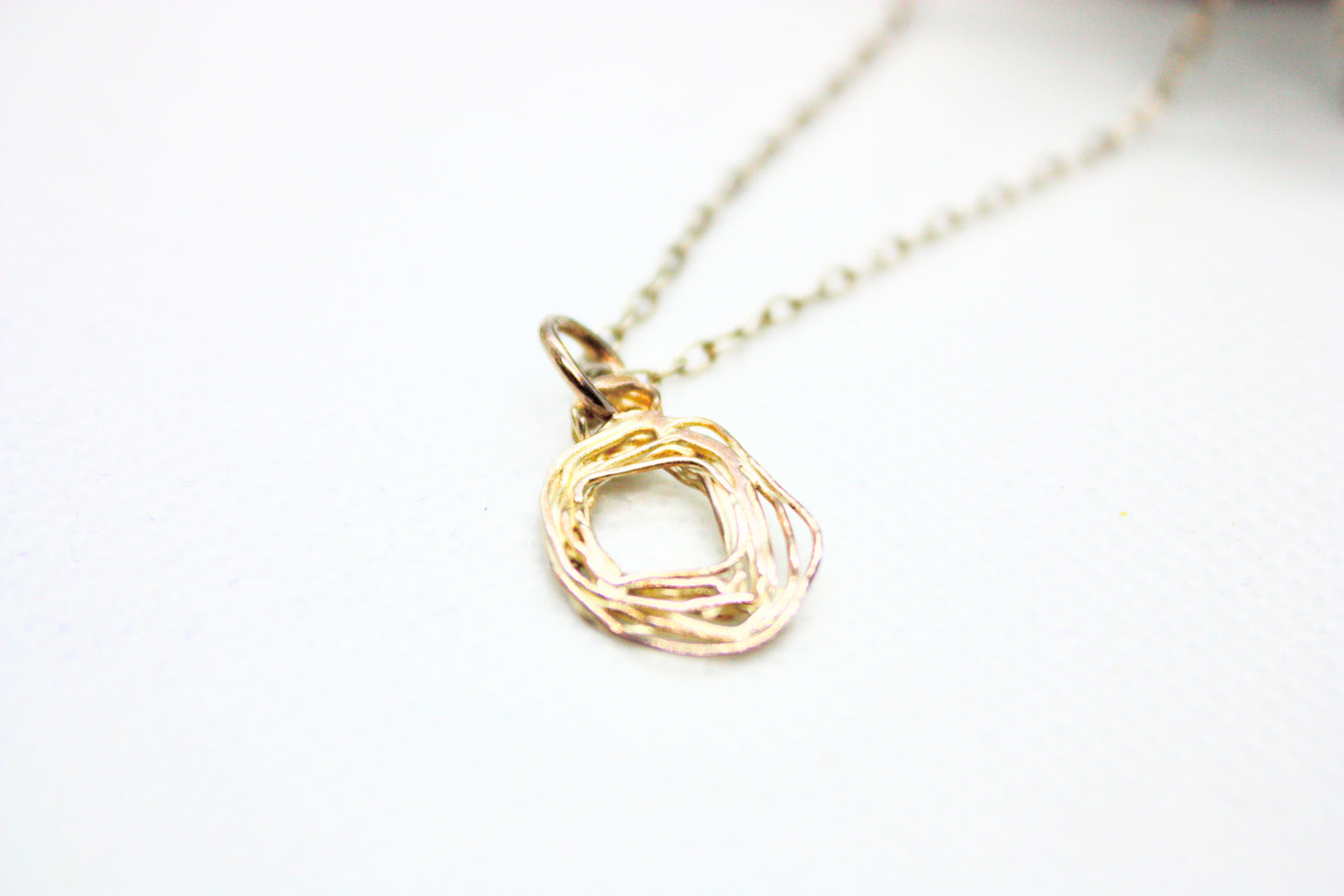Handmade Fine Silver Pendant "Twirls" kraftymother.com