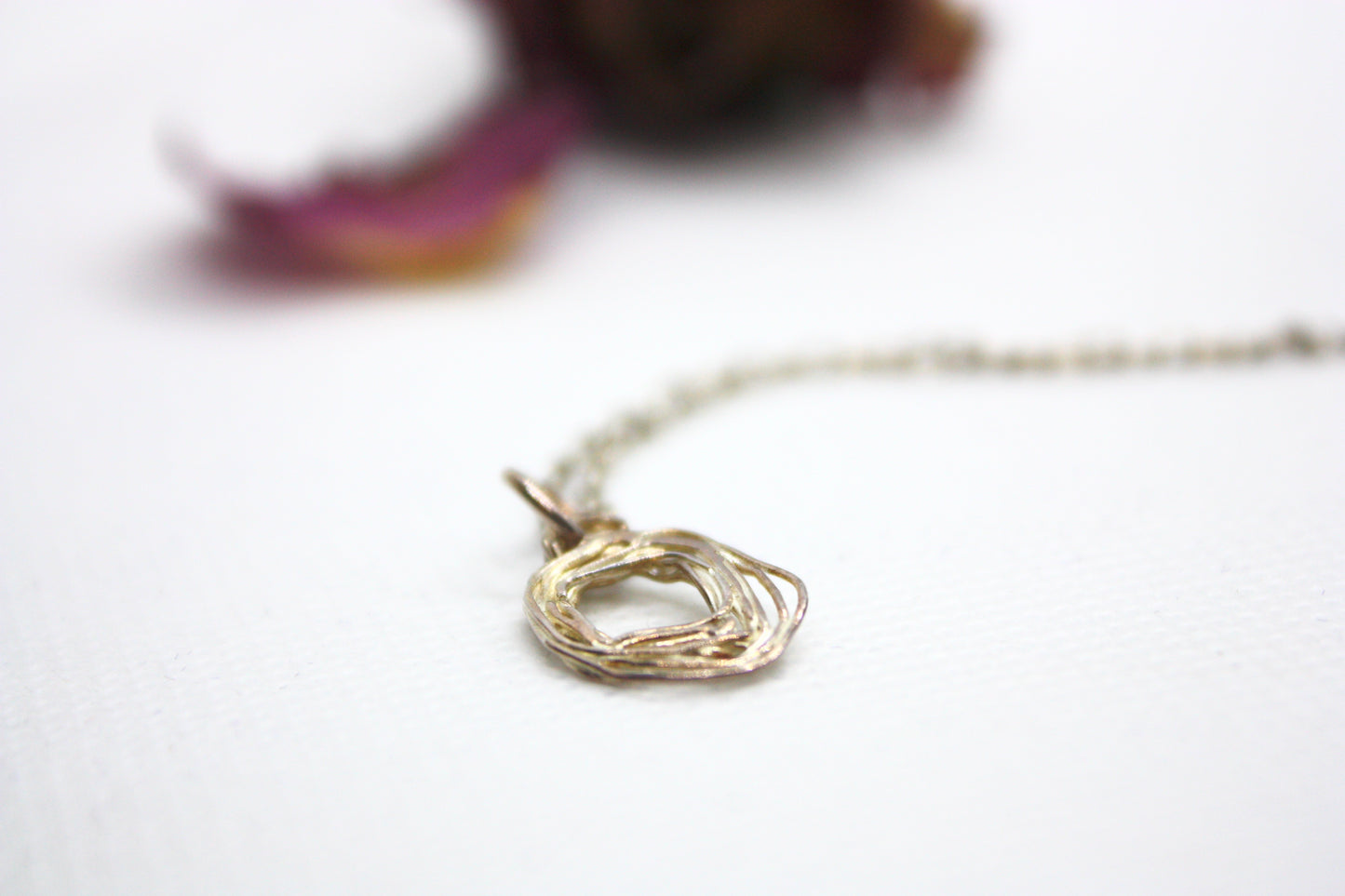 Handmade Fine Silver Pendant "Twirls" kraftymother.com