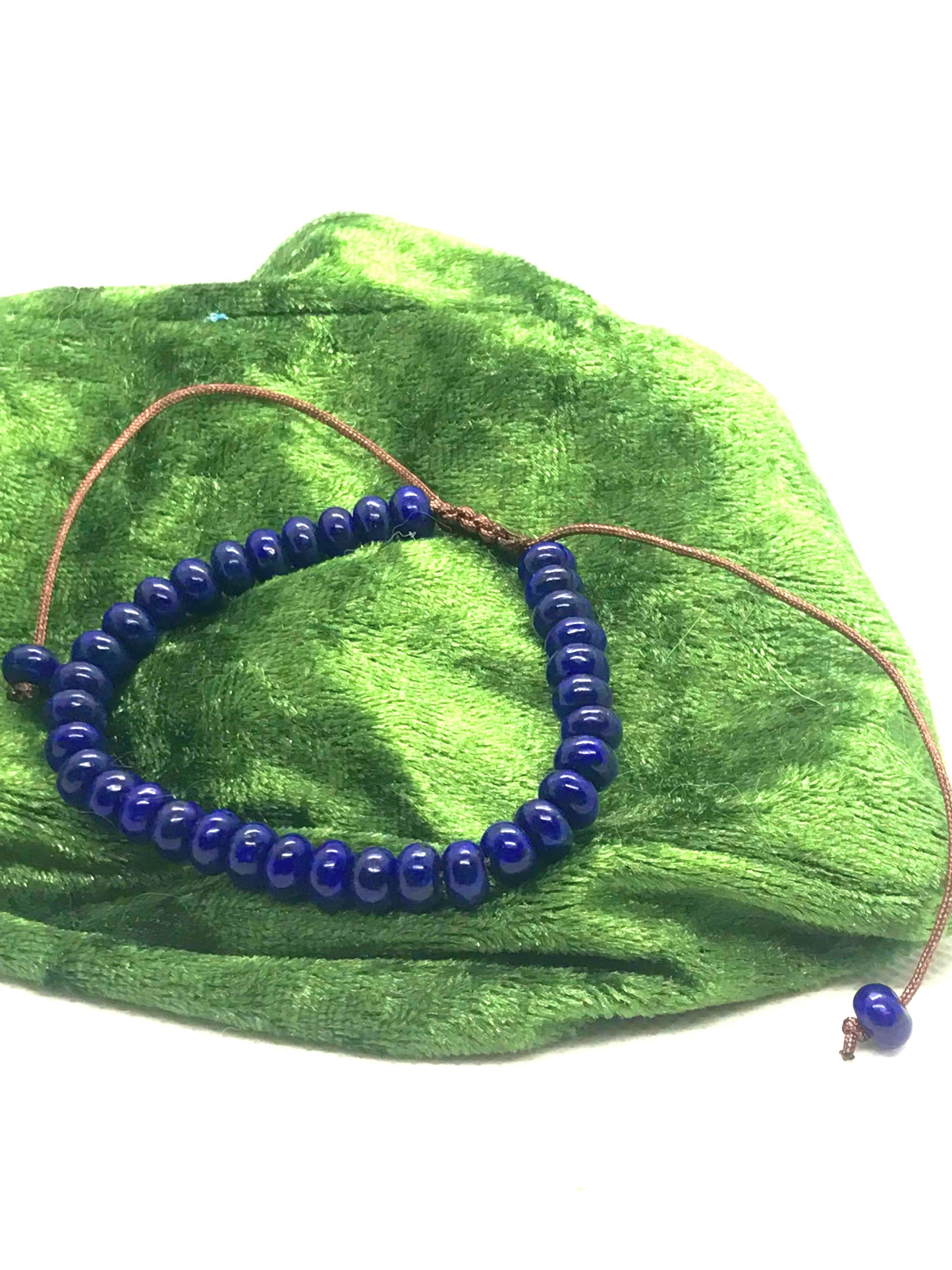 Lapiz Lazuli Mens or Woman's Bracelet 4-6mm beads