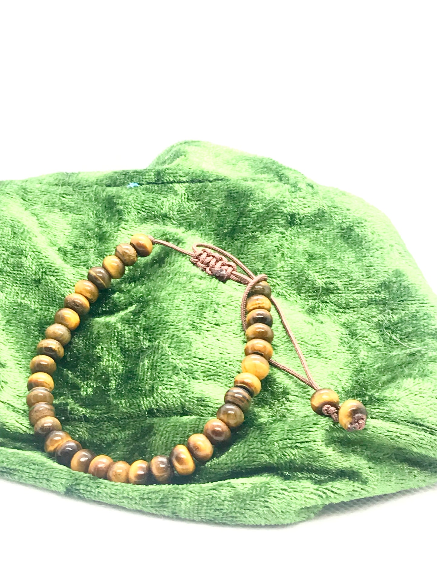 Tigers Eye Mens or Woman's Bracelet 4-6mm beads