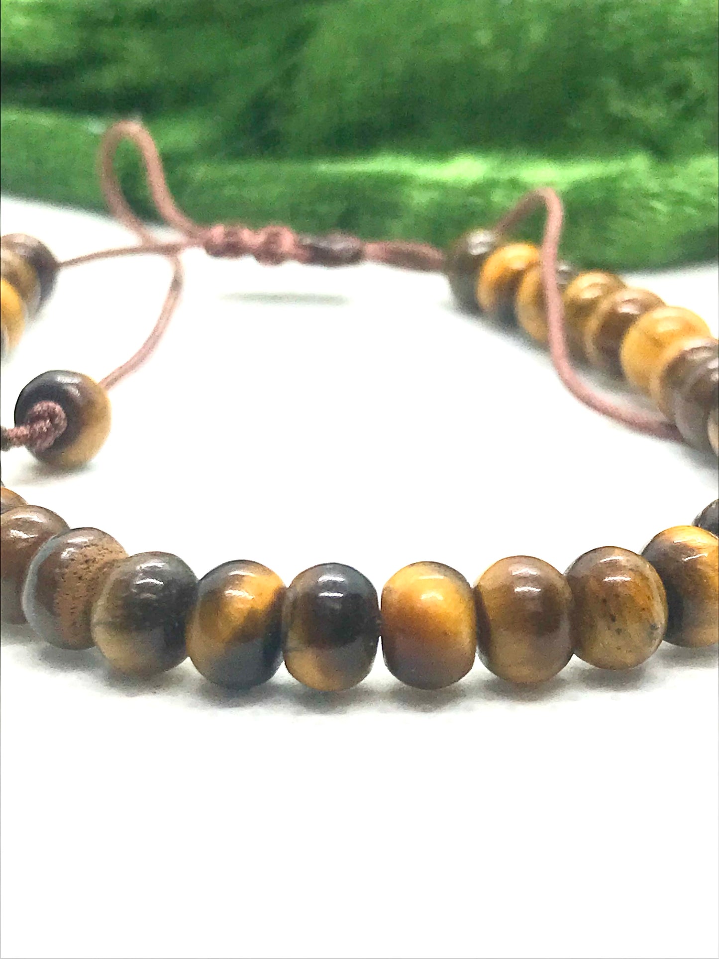 Tigers Eye Mens or Woman's Bracelet 4-6mm beads