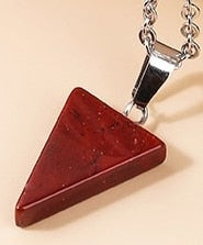 Red Jasper Triangle Pendant