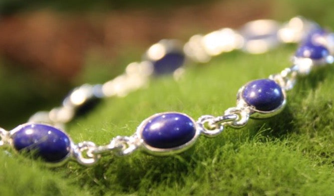 Lapiz Lazuli Sterling Silver Bracelet