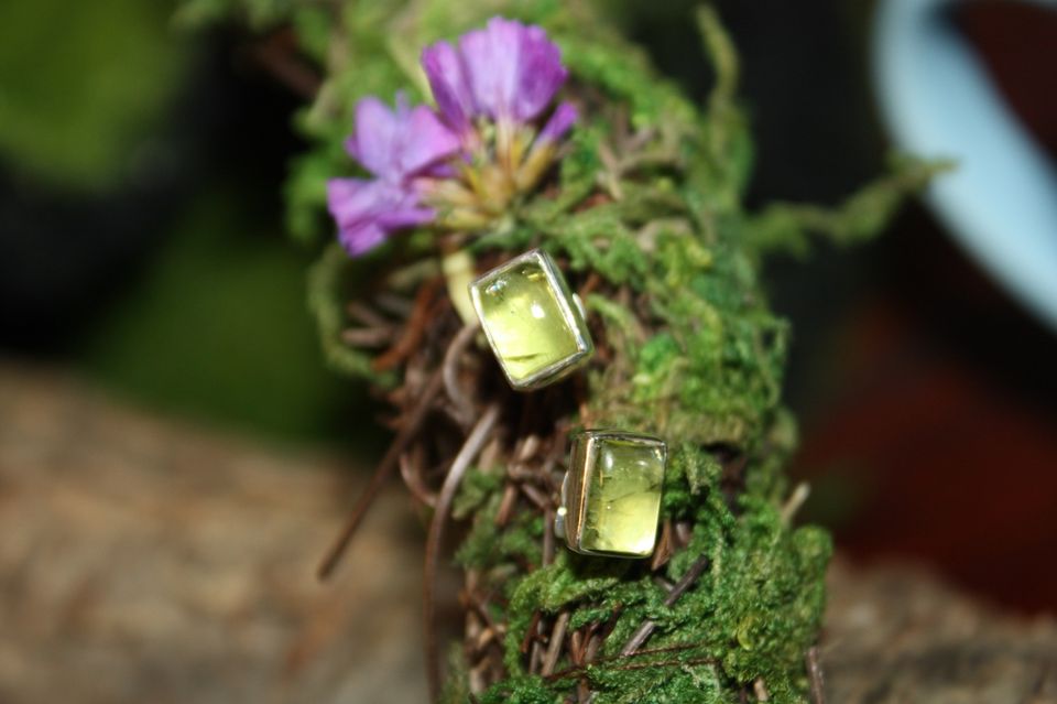 Peridot Sterling Silver Earrings