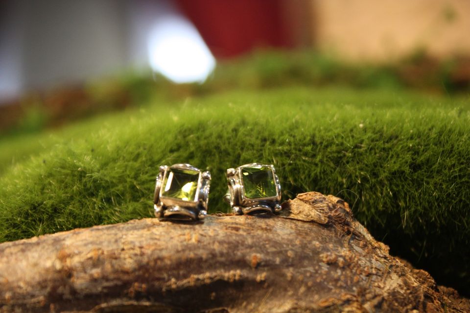 Peridot Sterling Silver Earrings