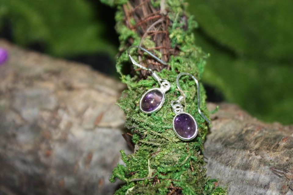 Amethyst Sterling Silver Earrings