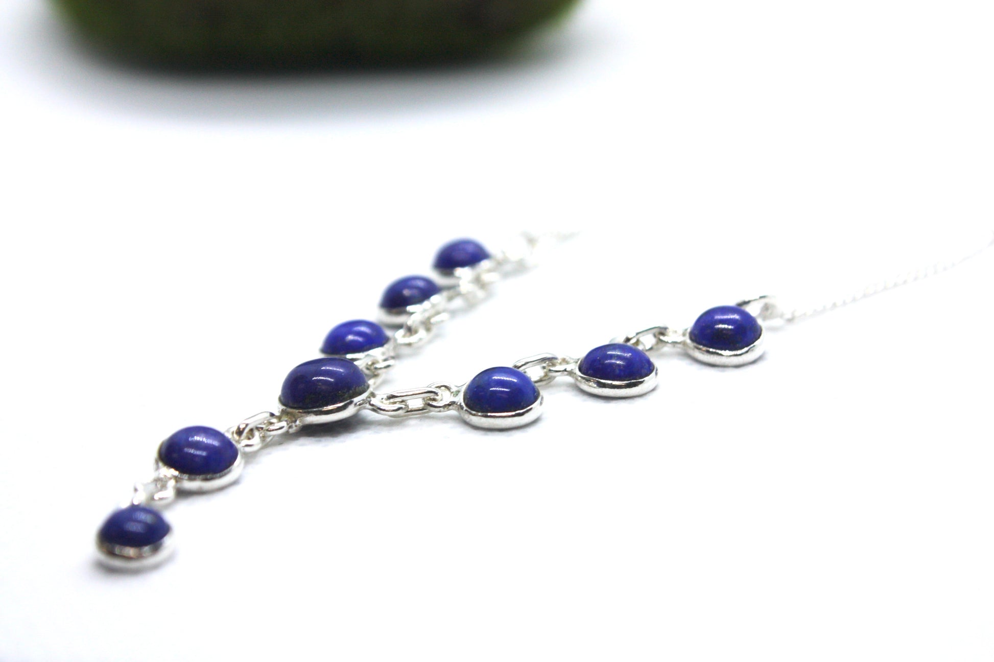 Lapis Lazuli Petite Sterling Silver Necklace kraftymother.com