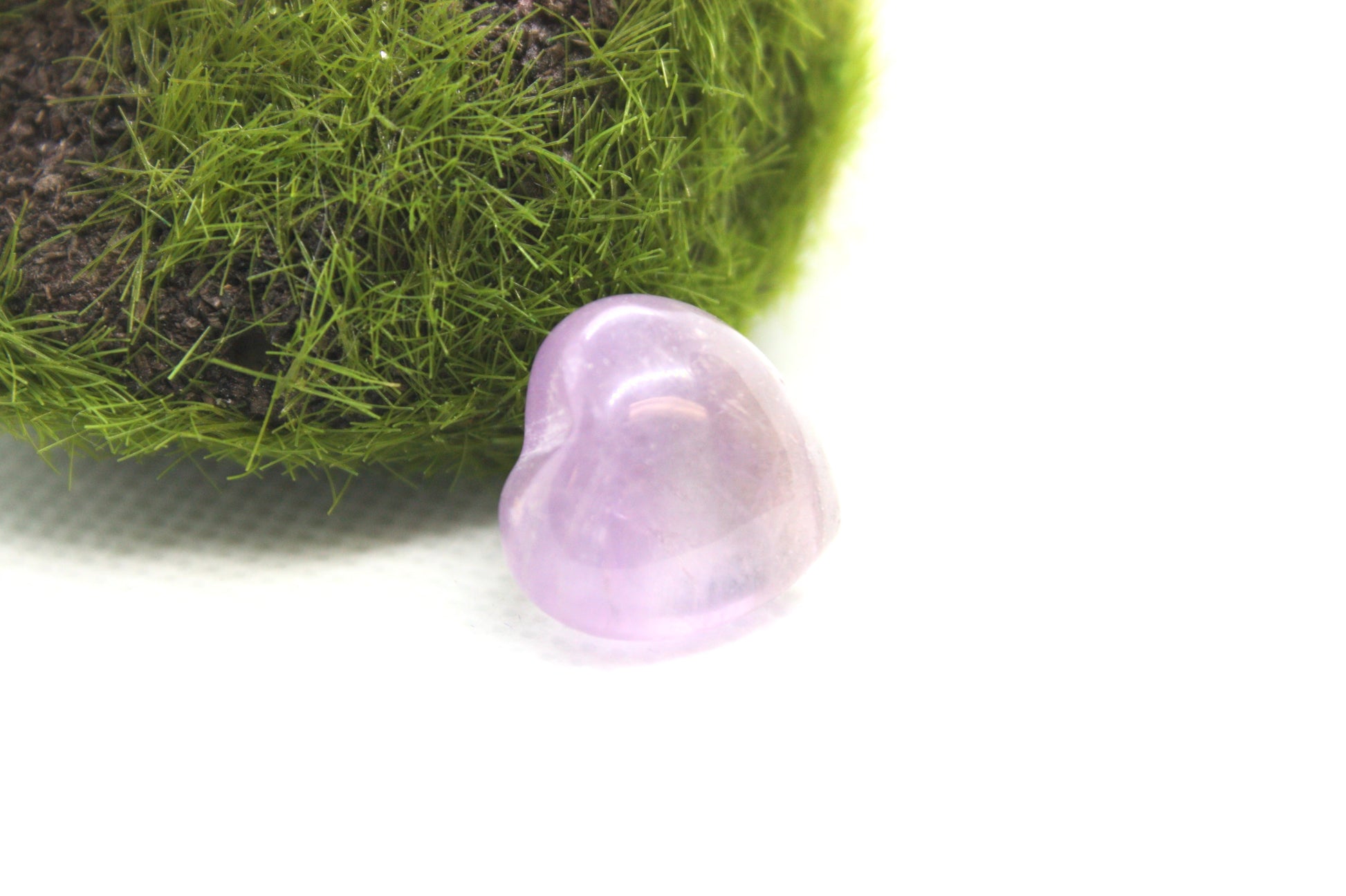 Heart Selenite and Amethyst Mini Duo Stones kraftymother.com