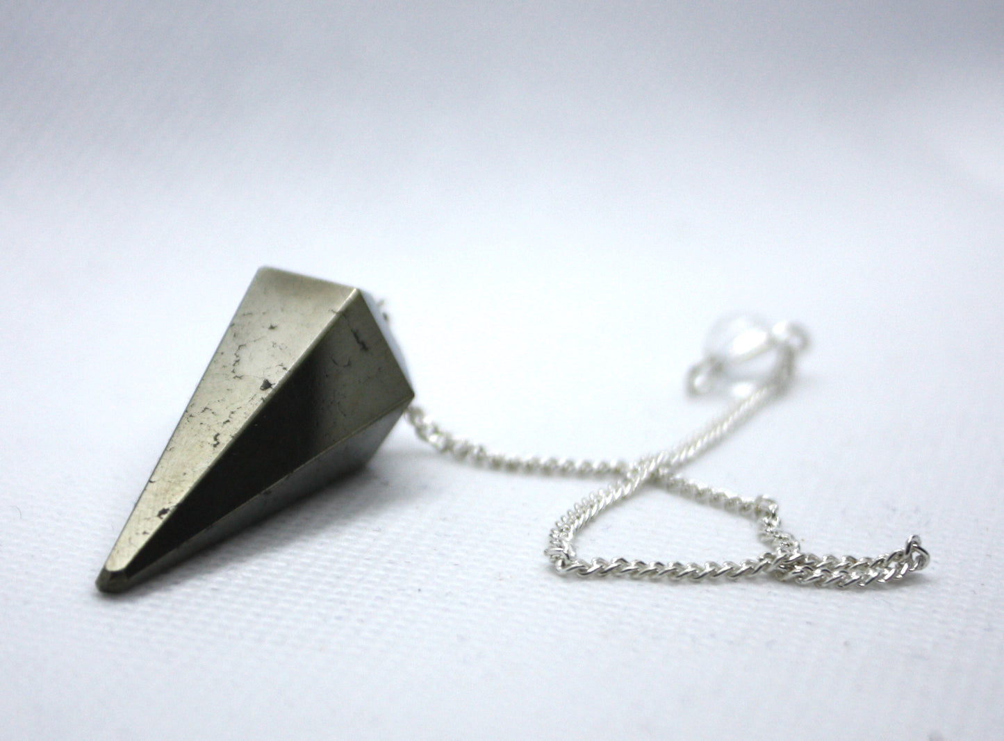 Pyrite Pendulum with Velvet Pouch