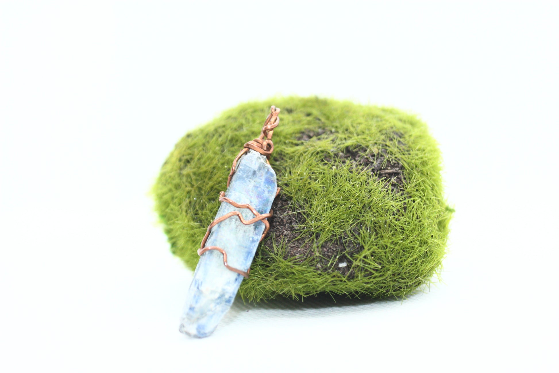 "Kyanite Blue" handmade pendant kraftymother.com