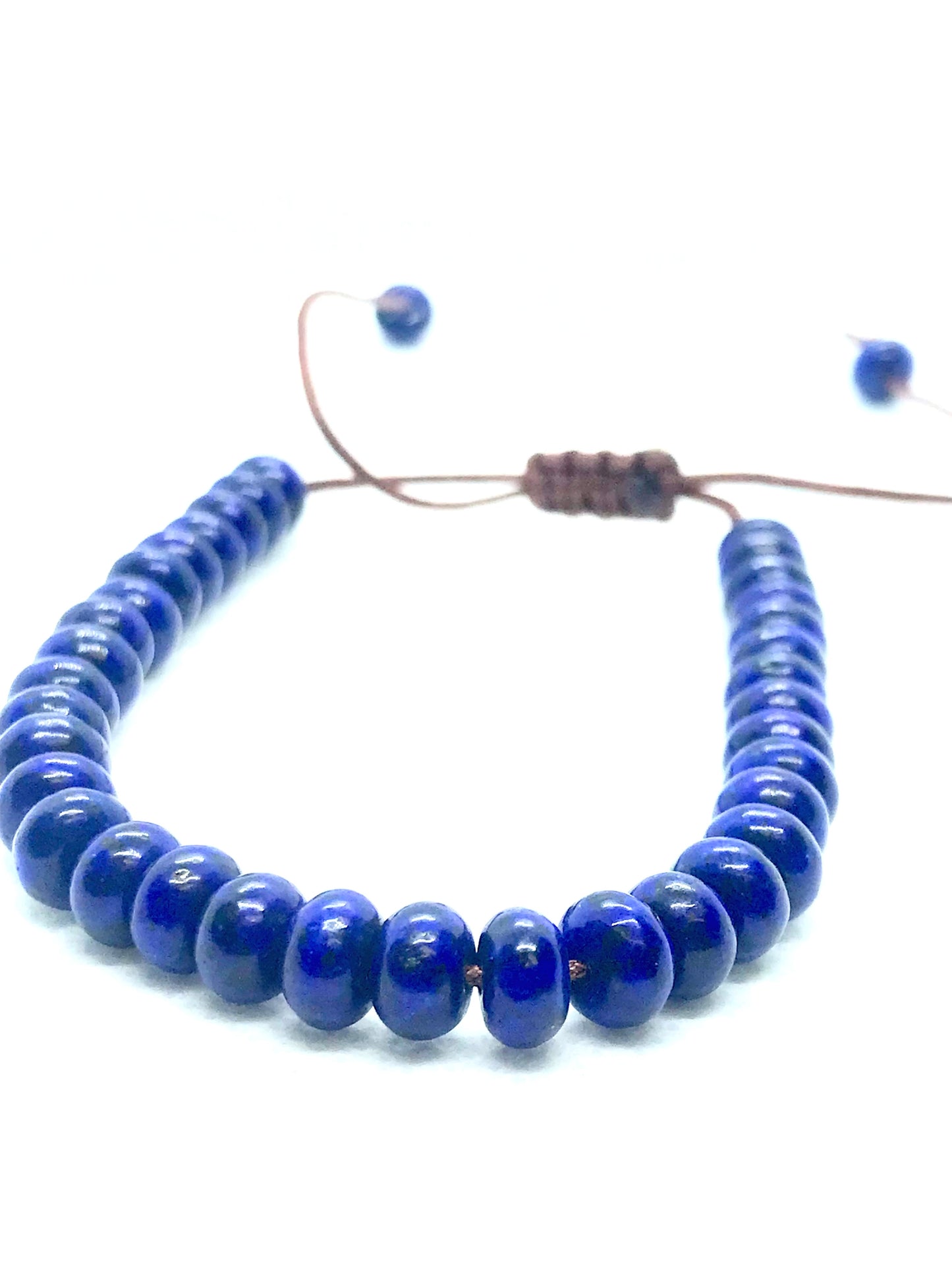 Lapiz Lazuli Mens or Woman's Bracelet  4-6mm beads