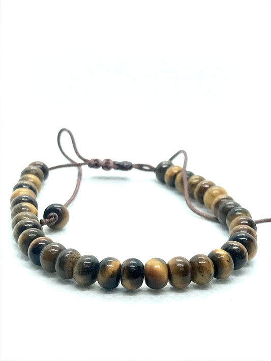 Tigers Eye Mens or Woman's Bracelet  4-6mm beads
