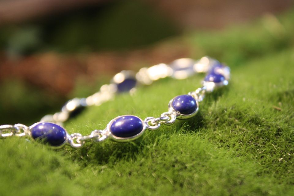 Lapiz Lazuli Sterling Silver Bracelet